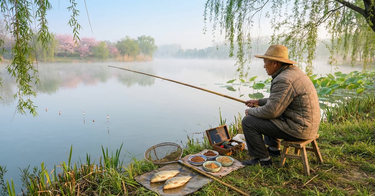 春季鲫鱼商品饵搭配方案：蓝鲫、918、速攻怎么配