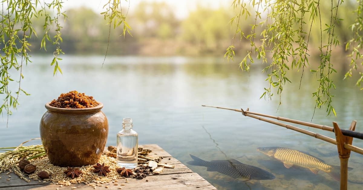 春季自制酒米窝料配方：低成本高效诱鲫鱼鲤鱼