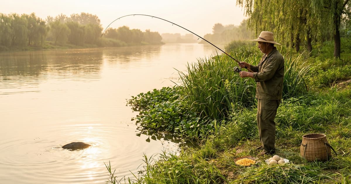 夏钓草鱼：饵料、钓位、时段全面解析