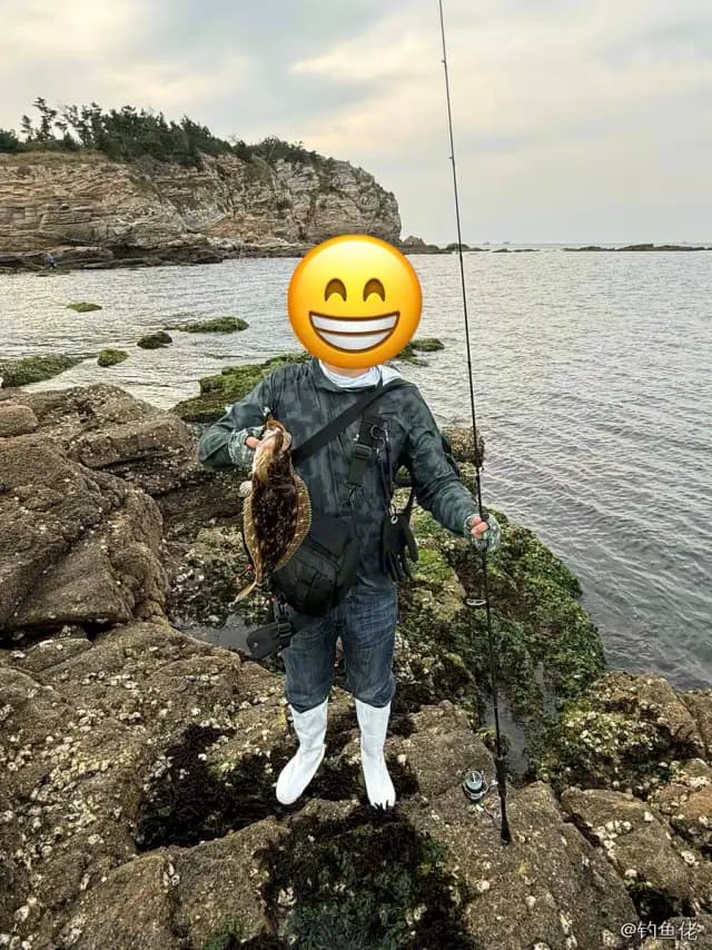 石鲽钓获 威海市 1.5kg