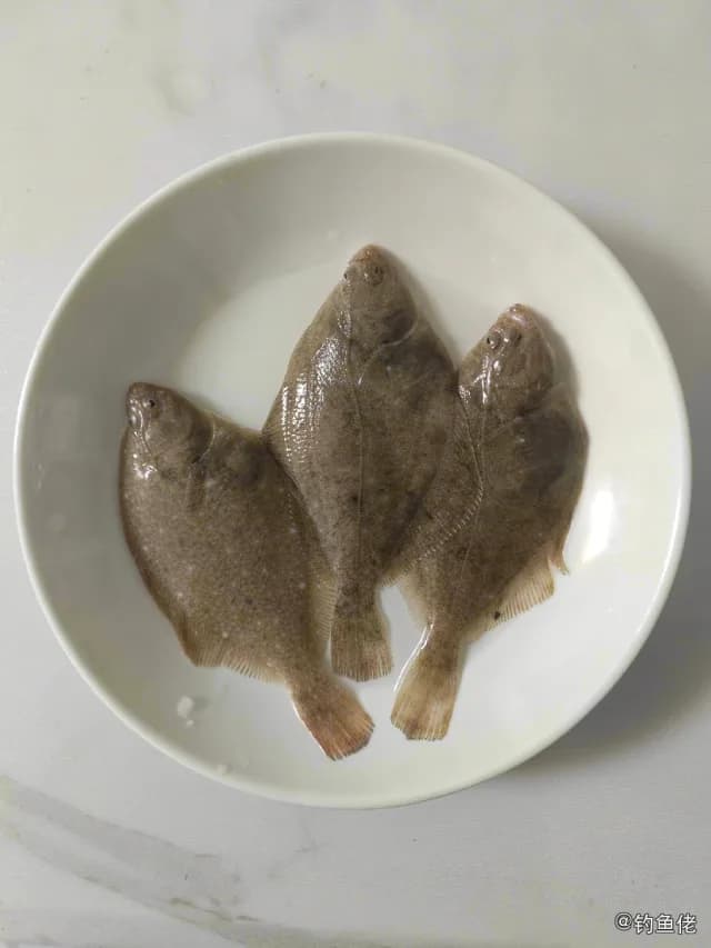 牙鲆钓获 烟台市 0.3kg